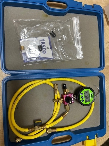 イチネンタスコ TASCO TA123DVZ-2 R410A/R32デジタルシングルマニホールドキット