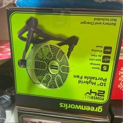 グリーンワークス Greenworks 24V ポータブルファン大風量扇風機の画像