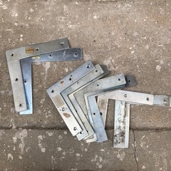 スチールL字金具　廃材　DIY