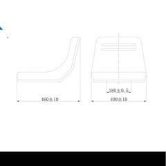 跳ね上げ式シート　
オペレーターシート　の画像