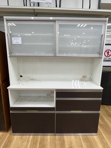 綾野製作所☆2面レンジボード☆レンジボード☆食器棚☆ホワイト