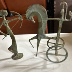 ギリシャ、青銅ヴィンテージ置物