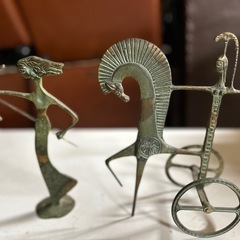 ギリシャ、青銅ヴィンテージ置物の画像