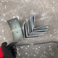 スチールL字金具　廃材　DIY