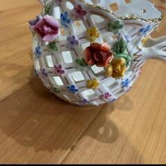 レース陶花　ポプリポットの画像