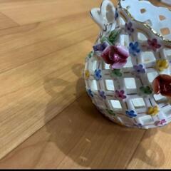 レース陶花　ポプリポットの画像