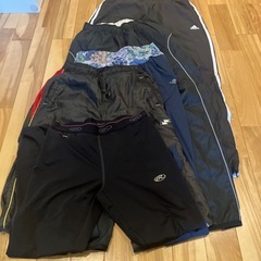 スポーツ用品　ズボン5点、半袖2点、長袖2点