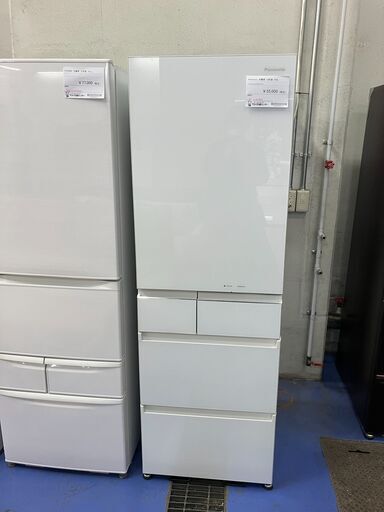 ★リユースのサカイ横浜南店★YM1004 Panasonic パナソニック 冷蔵庫 NR-E454PX-W 450L 19年製 動作確認／クリーニング済み