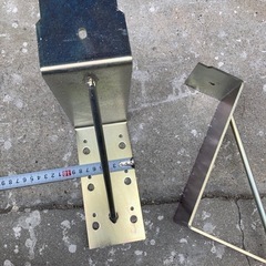 突き出し看板用　取付金具　2個セット　DIYの画像