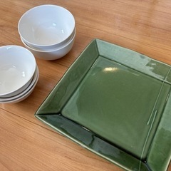 【石川か浦添】食器　ごはん茶碗　大皿