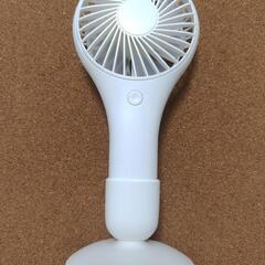 ハンディファン　扇風機　乾電池式　USB充電可　の画像
