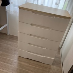 収納　衣類　ホワイトチェスト
