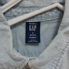 GAP デニムシャツ 95サイズ 汚れありの画像