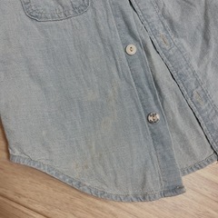 GAP デニムシャツ 95サイズ 汚れありの画像