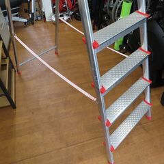 ♪ドイツ LEIFHEIT/ライフハイト アルミ脚立 8段 工具置き台付 ロング♪の画像