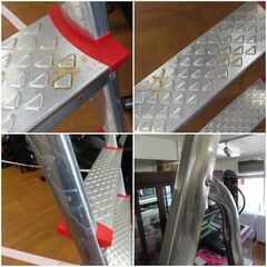 ♪ドイツ LEIFHEIT/ライフハイト アルミ脚立 8段 工具置き台付 ロング♪の画像