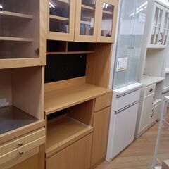 ★ジモティ割あり★  食器棚 ナチュラル H180×D40×W9...