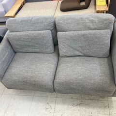 2人用ソファー　グレー　W1400×D750×H700【ジャングルジャングル初芝店】の画像