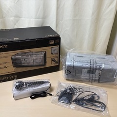 値下げしました⭐️動作確認済み⭐️ SONY CDラジオカセットコーダー　CFD-W78とSONY ピロースピーカー　DE-15のセットの画像