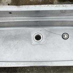 ステンレス製 1槽シンク サイズ約 幅120cm 奥行60cm 高さ70cm ガーデンシンク/アウトドア/屋外/鮮魚/釣り/厨房 の画像