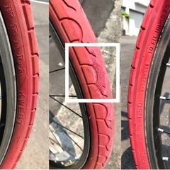 Te080●札幌市内 無料配達●coca-colaコカ・コーラ 26インチ クロスバイク 7段変速 アテネオリンピック 2004 フロントサスペンション 自転車 英式バルブ●USED の画像