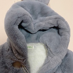 うさ耳アウター　モコモコ　キッズ服　子供服　子供アウター
の画像