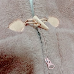 うさ耳アウター　モコモコ　キッズ服　子供服　子供アウターの画像