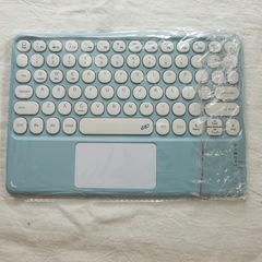 【美品】360度回転式 ★iPadケース★水色★くすみブルーの画像