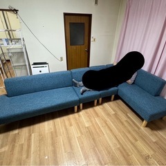 約7人掛け大型ソファ　ロングソファ