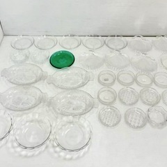 直接引き取り5%OFF　ガラス食器まとめて合計34枚セット ガラ...