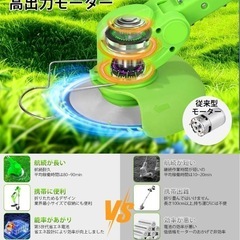 草刈り機 充電式【鈴木造園会社監修】 芝刈り機 充電式 コードレス 1.2kg軽の画像