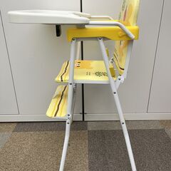 i2754N 西松屋 ハイチェア スマートエンジェル SmartAngel アップルベア 黄 イス 高さ770㎜ 幅510㎜ 奥行600㎜ 座面高さ465㎜ 折りたたみ式 6か月 60ヶ月の画像
