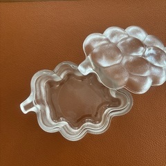 レトロ　ガラス製　お菓子入れ　小物入れの画像