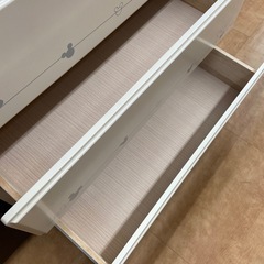 チェスト　ディズニー6段　ホワイト　税込16500円入荷致しました！の画像