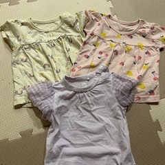 トップス　女の子　60 70 ピンク　黄色　紫　まとめ売り　Tシ...