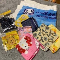 バスタオル　ハンドタオル　ハンカチ　巾着　