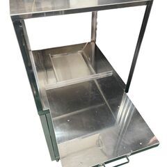 ★キャビネット W540xD600xH1210mm 上段炊飯ドーリー付き 作業台 厨房機器★の画像