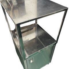 ★キャビネット W540xD600xH1210mm 上段炊飯ドーリー付き 作業台 厨房機器★の画像