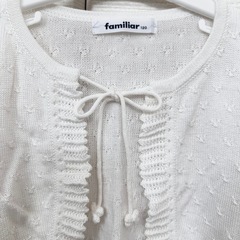 familiar ボレロ　カーディガン 120cm  未使用の画像