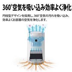 SHARP シャープ　プラズマクラスター　空気清浄機 ホワイトの画像
