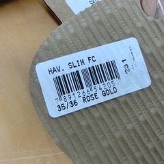 未使用品 havaianas ビーチサンダル ハワイアナス ローズゴールド① 23cm レディース ROSE GOLD サンダル 札幌市 西区 西野店の画像