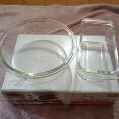 パイレックス　パウンド型＆スポンジ型セットの画像