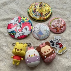 ディズニーランド　記念缶バッジ　プーさん　デイジー　ミニー　チッ...