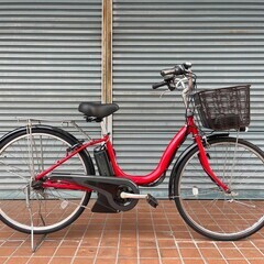 大阪府 ヤマハ 電動アシスト自転車 ピンク シティタイプ