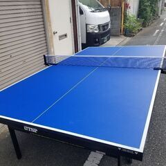 卓球台+電動卓球マシン
