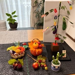 七夕とハロウィン用の飾り物