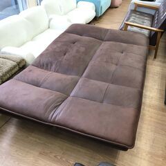 ★ジモティー割あり★KJ10286  ソファベッド ブラウン H86×W190×D115 クリーニング済みの画像