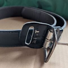 無料　中古　ZETT野球ベルト　少年野球　紺色