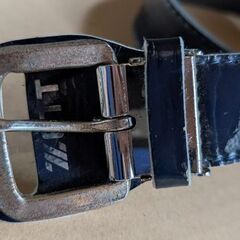 無料　中古　ZETT野球ベルト　少年野球　紺色の画像