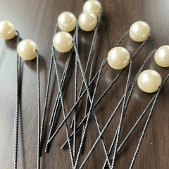 ヘアアクセサリー　ヘアピン　Uビン　パール